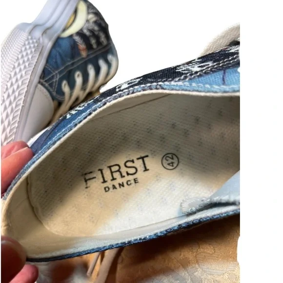 First Dance Skeleton Converse Style Unisex Shoes. - Picture 6 of 7